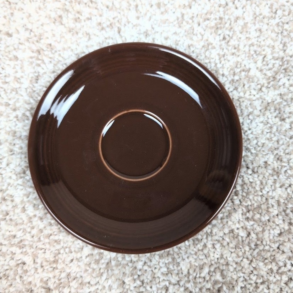 Fiesta Ceramic Chocolate‎ Brown Saucer Replacement Dishware Vintage Collectible